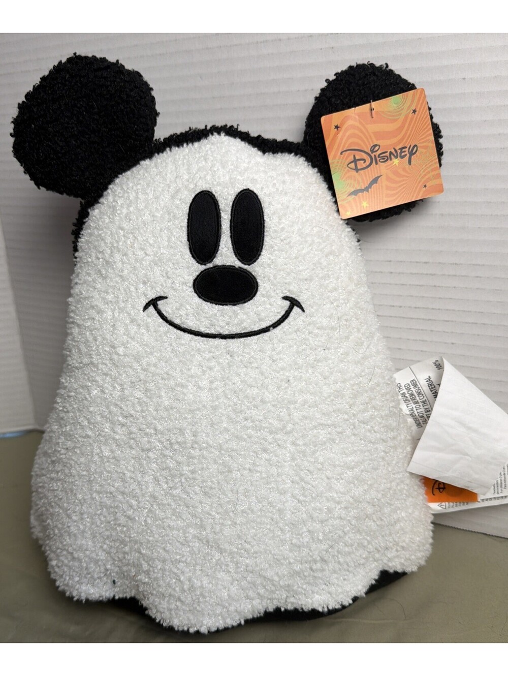 Disney x ALDI Mickey Mouse Halloween Ghost Stuffed Plush Pillow Brand New